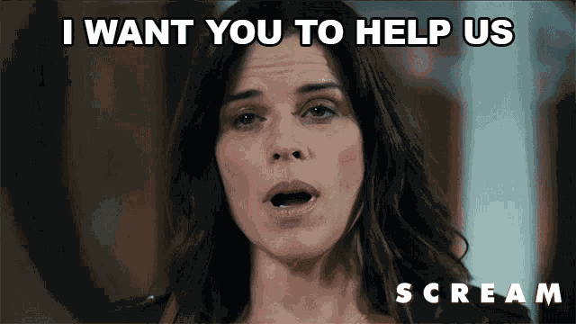 I Want You To Help Us Neve Campbell GIF