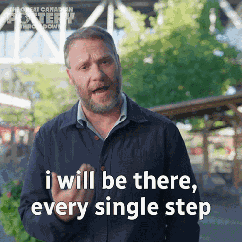 I Will Be There Every Single Step Seth Rogen GIF