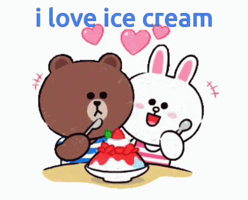 Ice Cream Cony And Brown GIF
