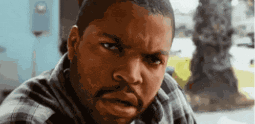 Ice Cube Stare GIF