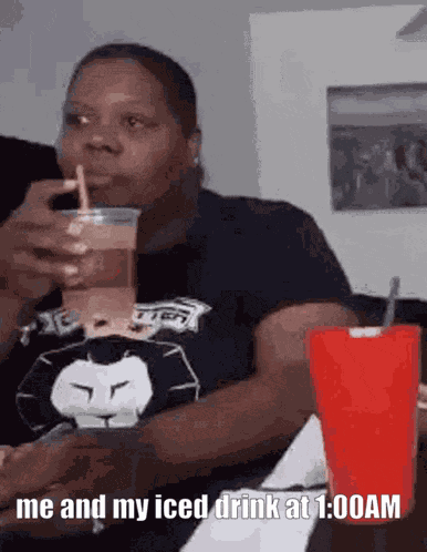 Iced Drink 1am GIF
