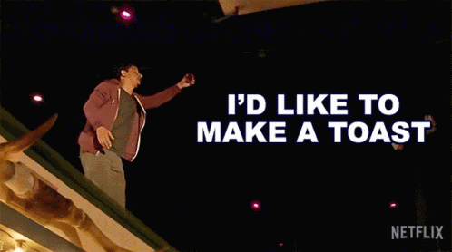 Id Like To Make A Toast Eric Andre GIF