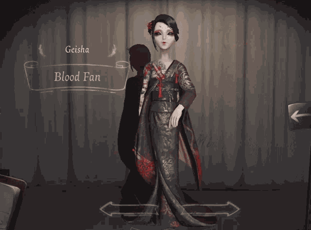 Identity V Geisha Blood Fan GIF