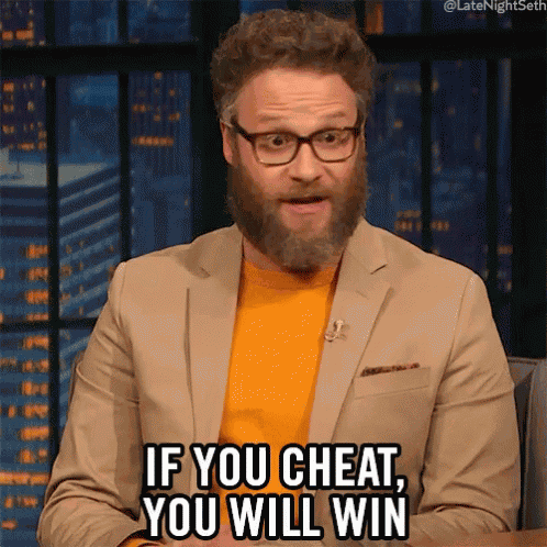 If You Cheat You Will Win Qotd GIF