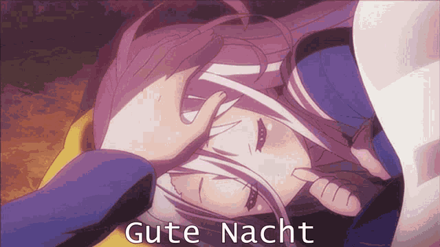 Iglitch Anime Head Pat Gutes Nacht GIF