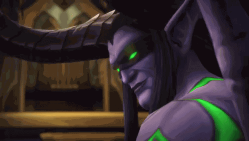 Illidan Smirk GIF