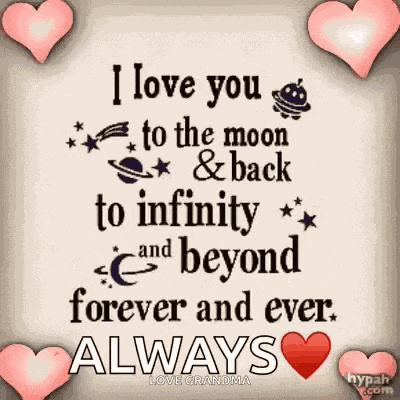 Ily I Love You To The Moonand Back GIF