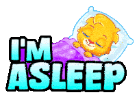 Im Asleep I Am Asleep Sticker