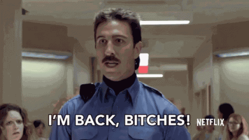 Im Back Bitches Announcement GIF