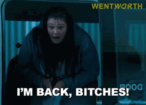 Im Back Bitches Sue Jenkins GIF