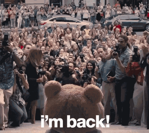 I'M Back GIF