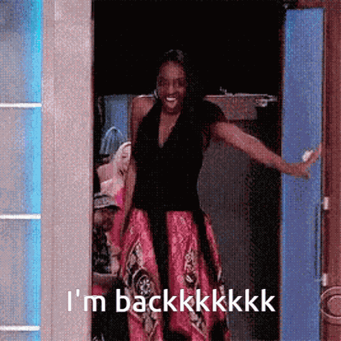 I'M Back Happy GIF
