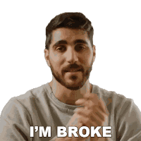 Im Broke Rudy Ayoub Sticker
