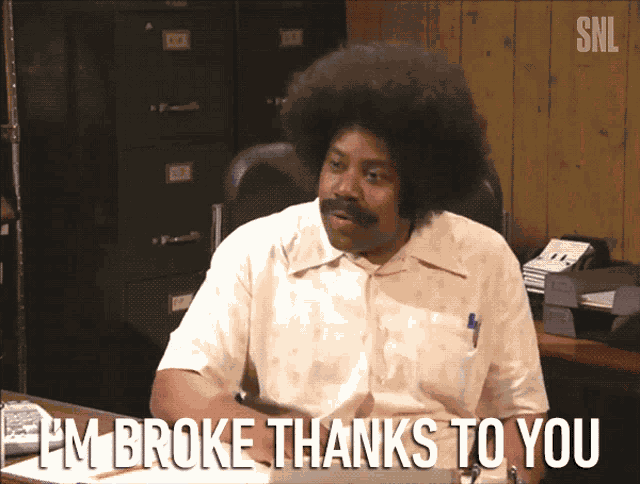 Im Broke Thanks To You Kenan Thompson GIF