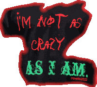 Im Crazy Im Crazy Meme Sticker
