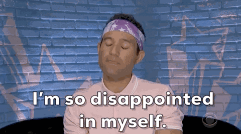 Im Disappointed In Myself Disappointment GIF