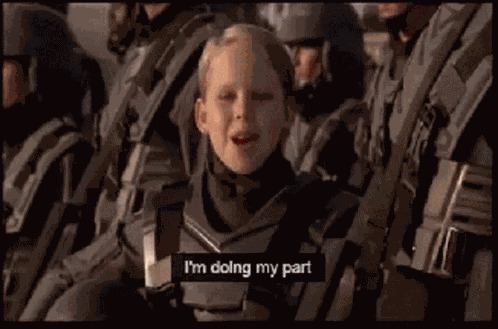 Im Doing My Part Soldier GIF