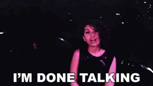 Im Done Talking Alessia Cara GIF