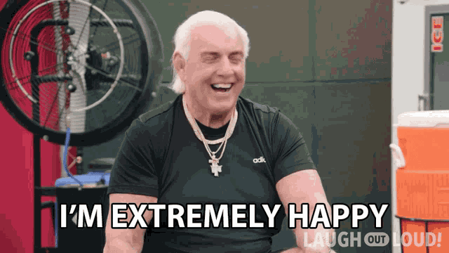 Im Extremely Happy Ric Flair GIF