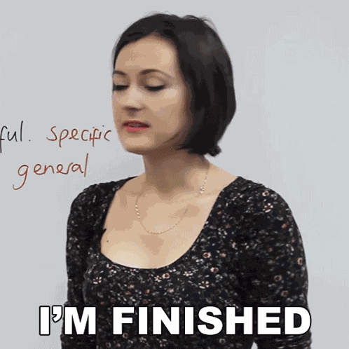 I'M Finished Now Jade Joddle GIF