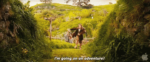 I'M Going On An Adventure GIF