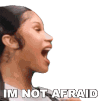 Im Not Afraid Cardi B Sticker