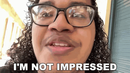 Im Not Impressed Miniklin GIF
