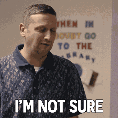 I'M Not Sure Tim Robinson GIF