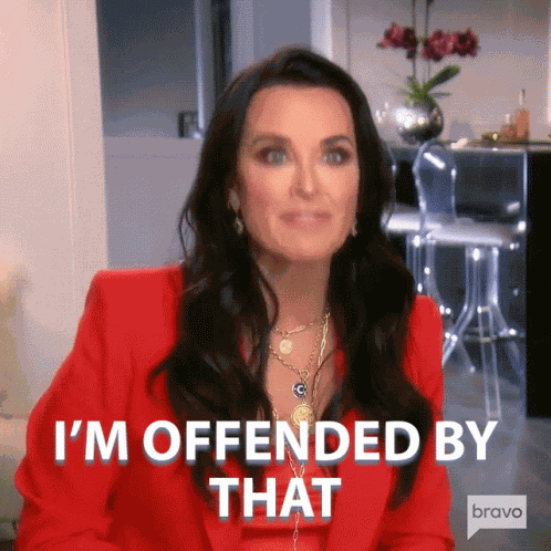 Im Offended By That Kyle Richards GIF