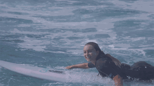 Im On My Surfboard Its Fun Surfing GIF