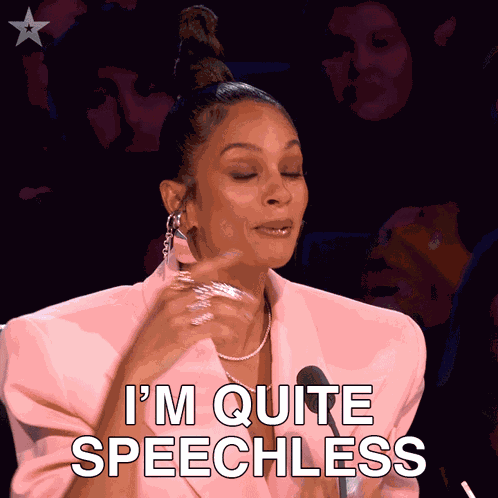 I'M Quite Speechless Actually Alesha Dixon GIF