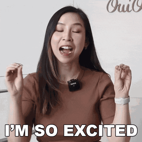 Im So Excited Tina Yong GIF
