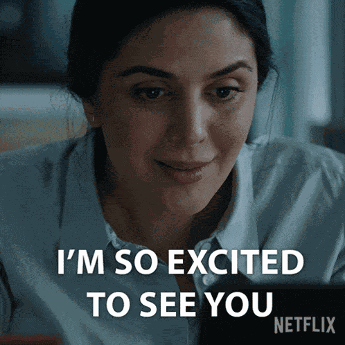 Im So Excited To See You Nazan Abassi GIF