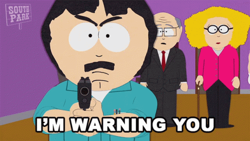 Im Warning You Randy Marsh GIF
