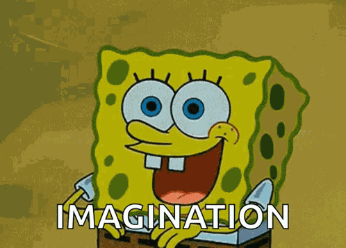 Imagination Spongebob GIF