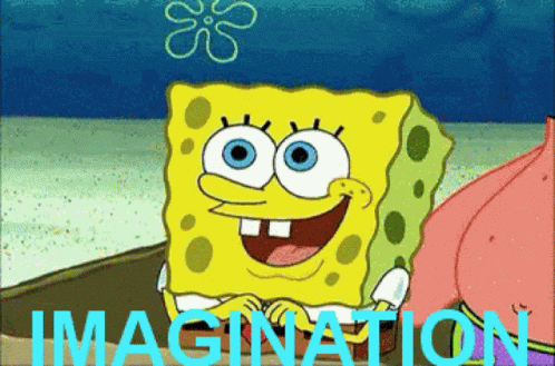 Imagination Spongebob GIF