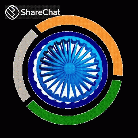 Indian Flag Transforming GIF