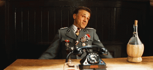 Inglourious Basterds Christoph Waltz GIF