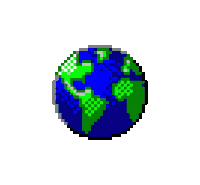 Internet Planet Earth Sticker