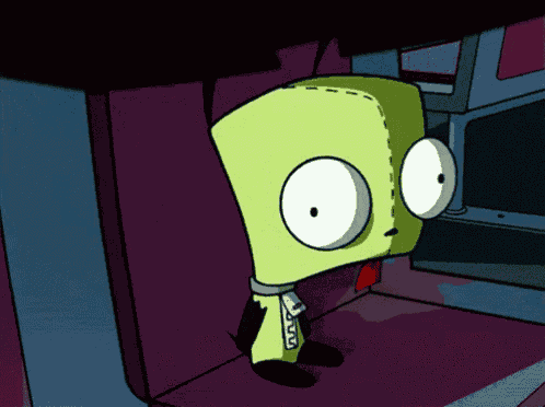 Invader Zim Look GIF