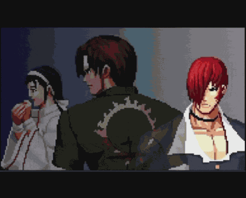 Iori Yagami & Orochi - The King Of Fighters Kof97 Ending GIF