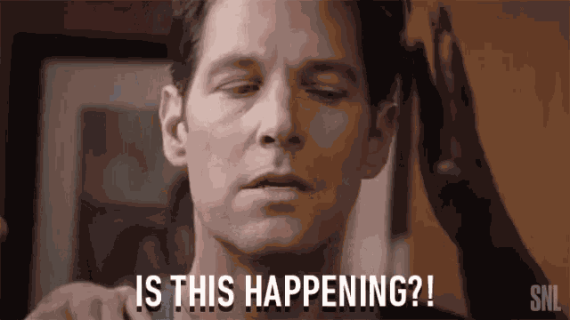 Is This Happening Touching Face GIF