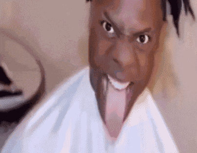 Ishowspeed Tongue Sticking Out GIF