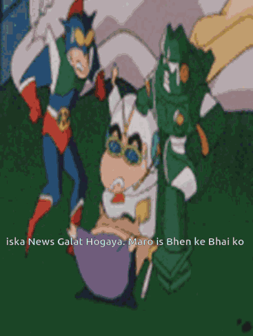Iska News Galat Hogaya Maro Is Bhen Ke Bhai Ko Shin-chan GIF