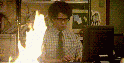 It Crowd Fire GIF