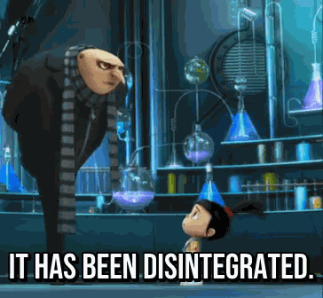 It Has Been Disintegrated By Defininition It Cannot Be Fixed GIF