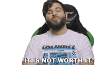 It Is Not Worth It Andrew Baena Sticker