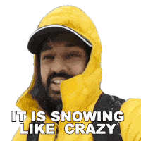 It Is Snowing Like Crazy Faisal Khan Sticker