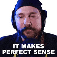 It Makes Perfect Sense Michael Kupris Sticker