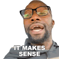 It Makes Sense Rich Benoit Sticker